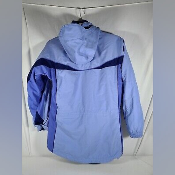 Columbia 3 in 1 Core Interchange Women's Coat Jacket Size Medium Blue on Blue - Picture 2 of 7